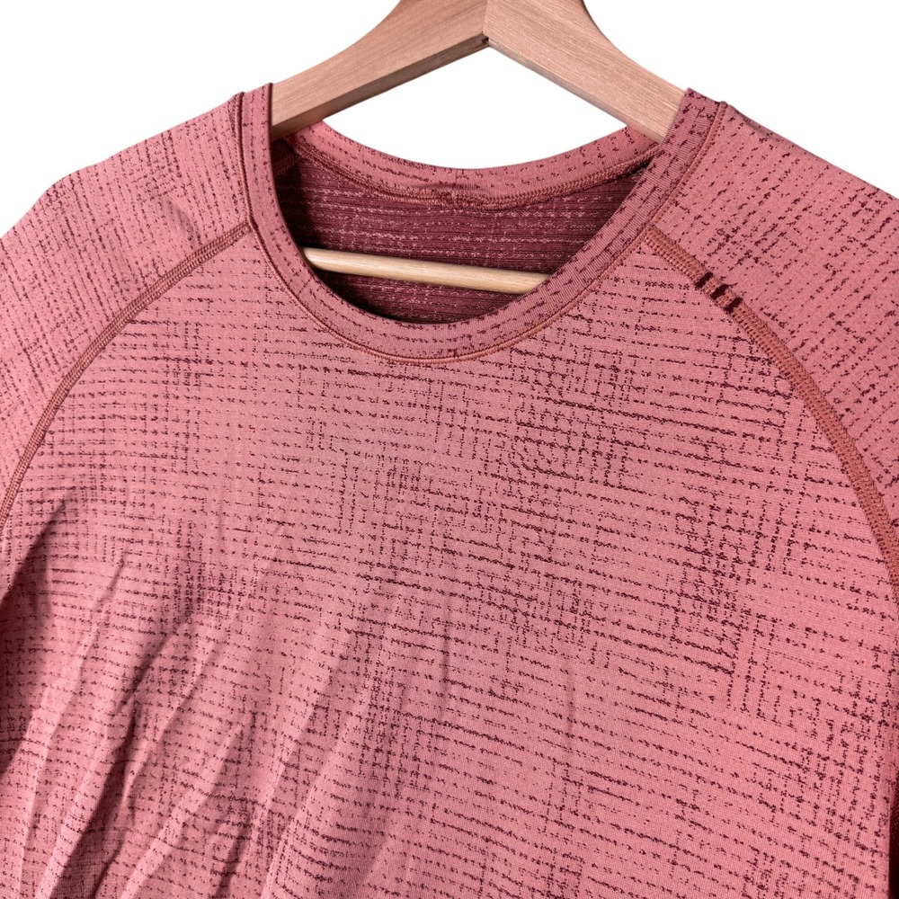 Lululemon Metal Vent Tech Short Sleeve 2.0 Shirt Brier Rose Bordeaux Drama M